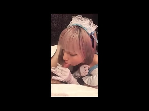 ❤️ יפני איידול [מאיוקה], תחפושת עוזרת צרפתית, חלק 1, מציצה וטלטלה עם קרם ☑ פורנו fb אצלנו ❌❤